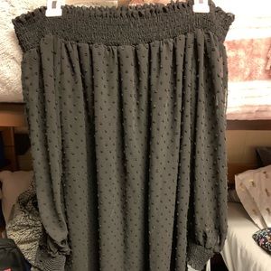 Black off the shoulder dress